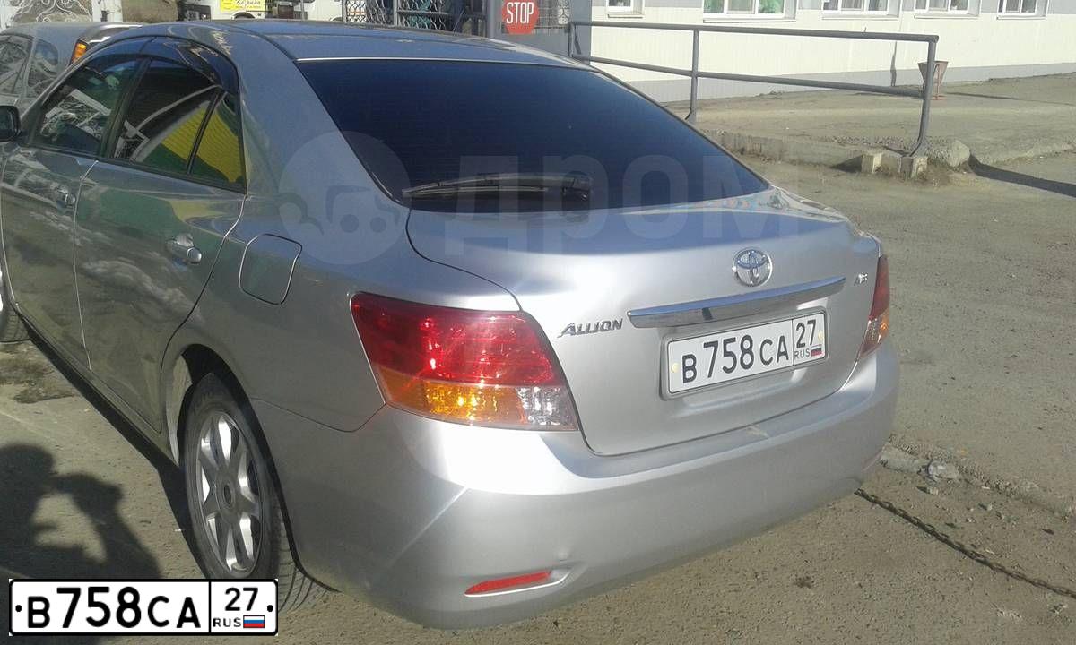 Фото автомобиля TOYOTA ALLION, 2007 — госномер В758СА27