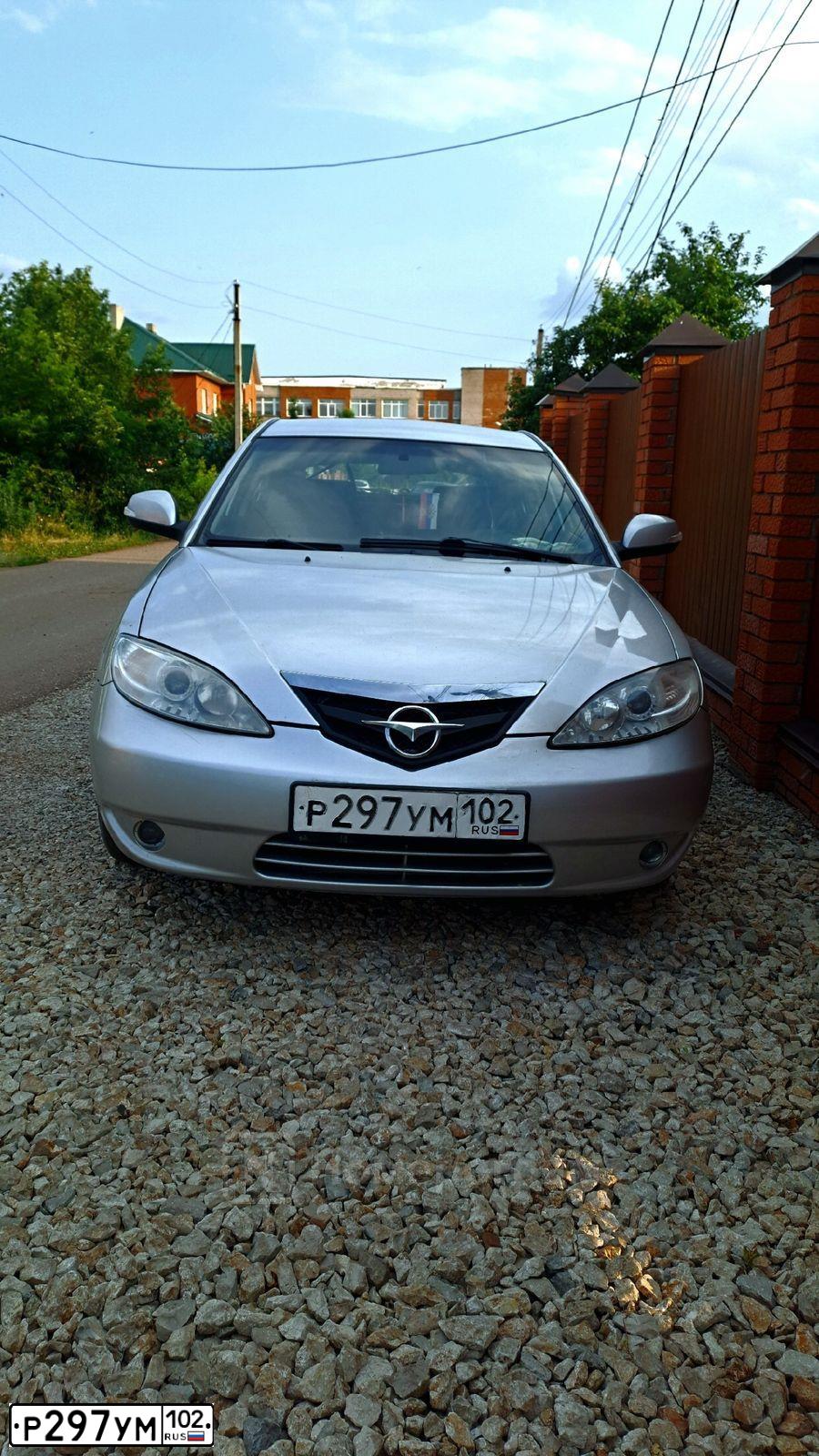Фото автомобиля DERWAYS HAIMA 3, 2011 — госномер Р297УМ102. Цвет: СЕРЕБРИСТЫЙ