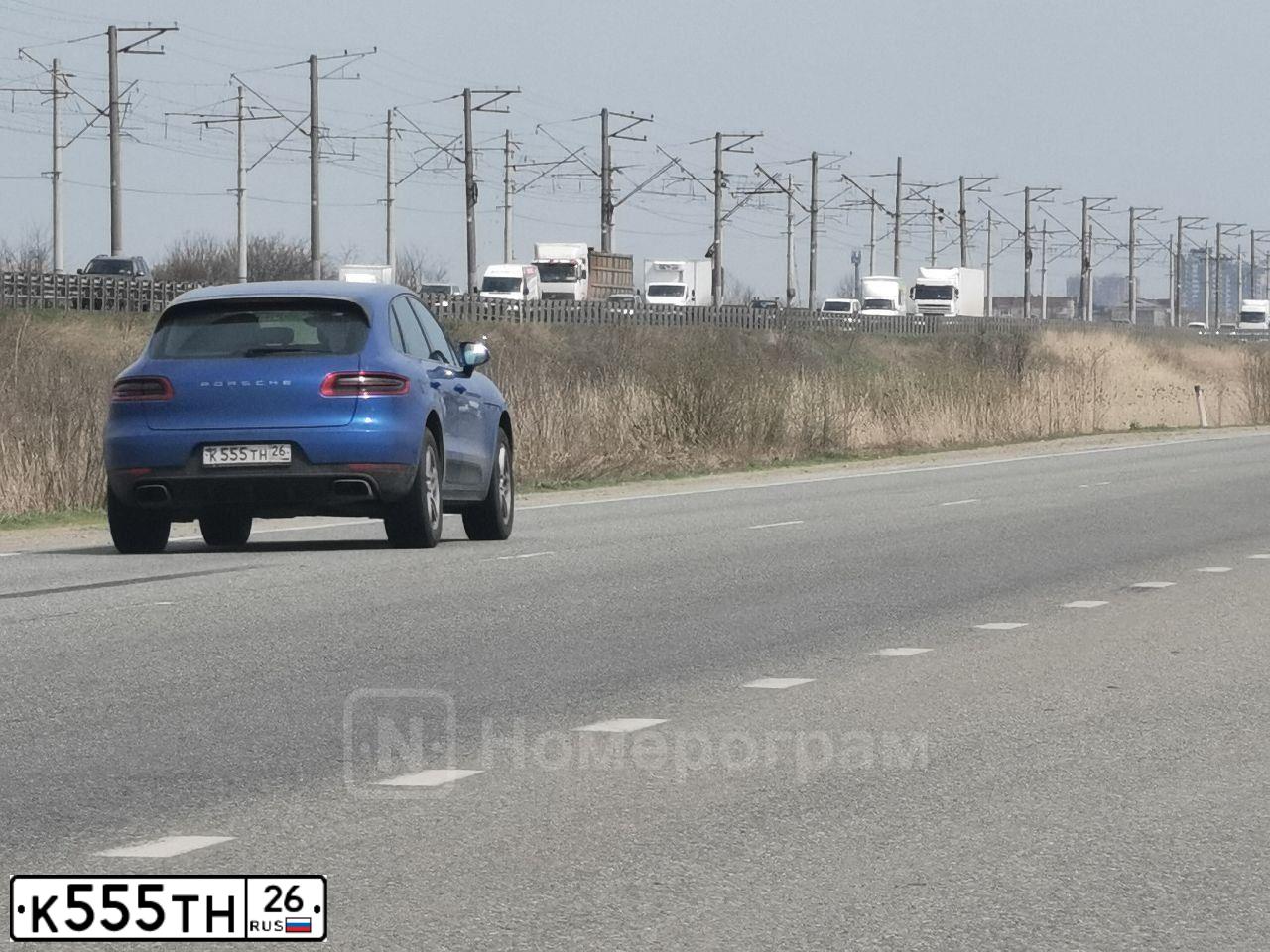 Фото автомобиля SUBARU IMPREZA, 2007 — госномер Х555ТН26. Цвет: синий