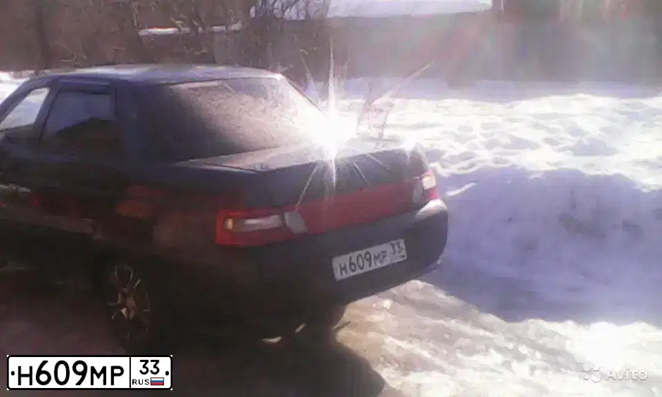 Фото автомобиля LADA 2110 LADA, 2005 — госномер Н609МР33. Цвет: ЧЕРНЫЙ