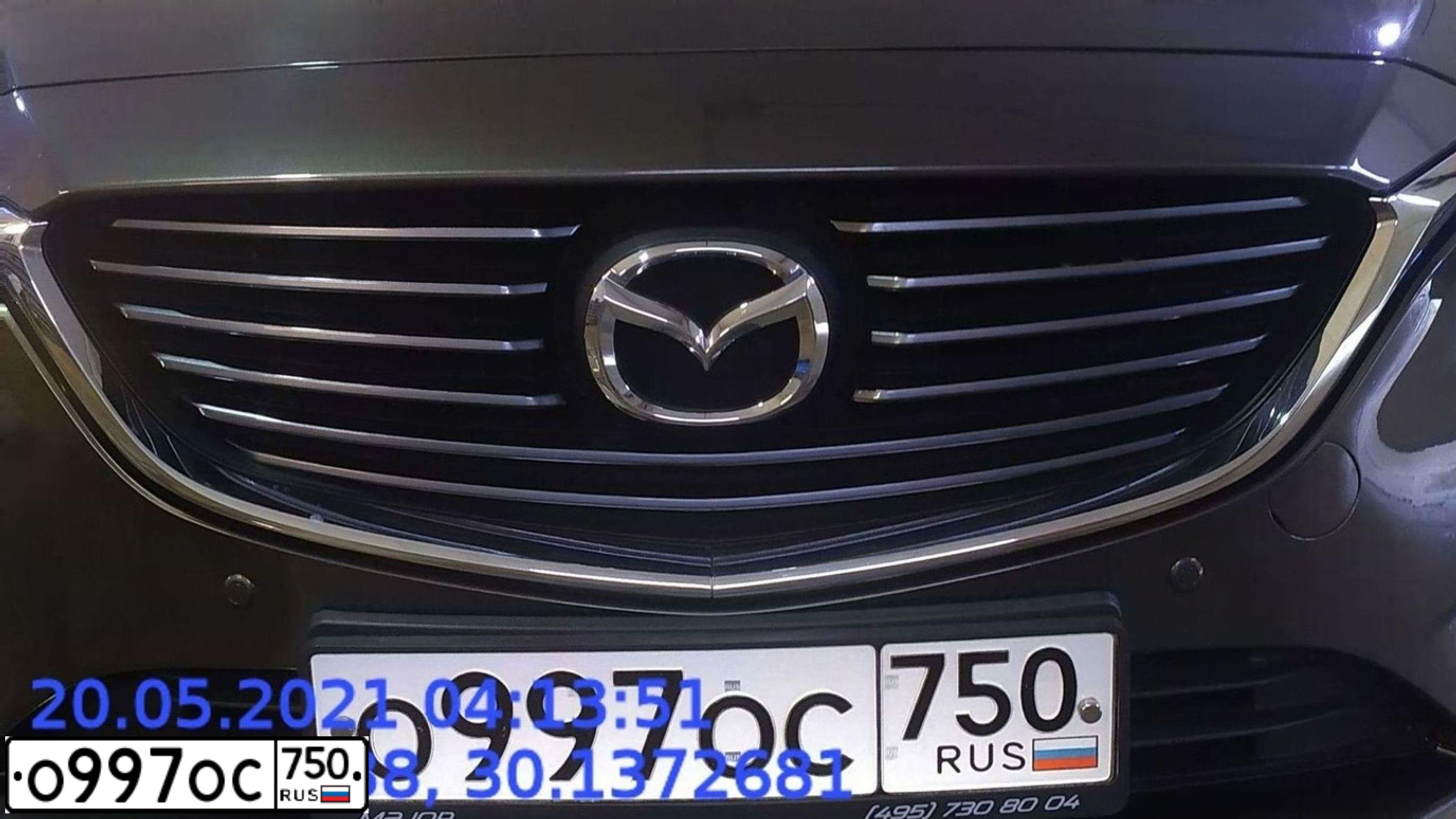 Фото автомобиля MAZDA 6, 2017 — госномер О997ОС750. Цвет: Коричневый