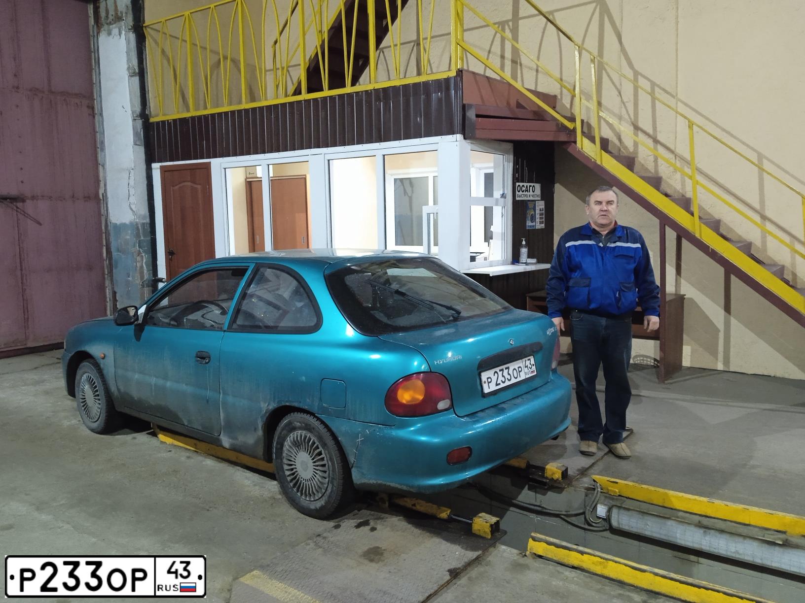 Фото автомобиля HYUNDAI ACCENT, 1996 — госномер К721РЕ77. Цвет: ЗЕЛЕНЫЙ