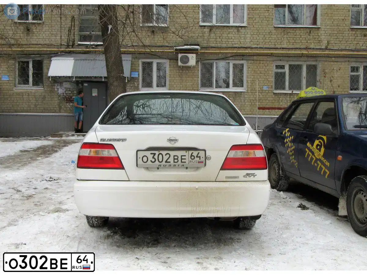 Фото автомобиля NISSAN BLUEBIRD, 1998 — госномер О302ВЕ64