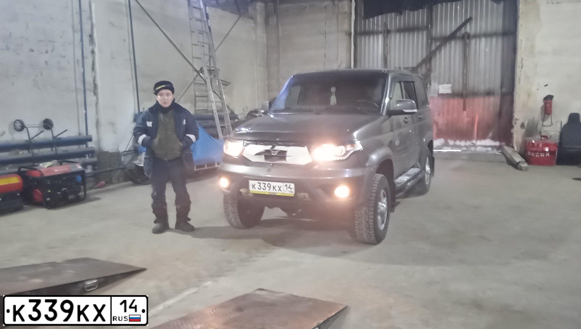 Фото автомобиля UAZ Z 3163 PATRIOT, 2018 — госномер К339КХ14. Цвет: КОРИЧНЕВО СЕРЫЙ МЕТАЛЛИК