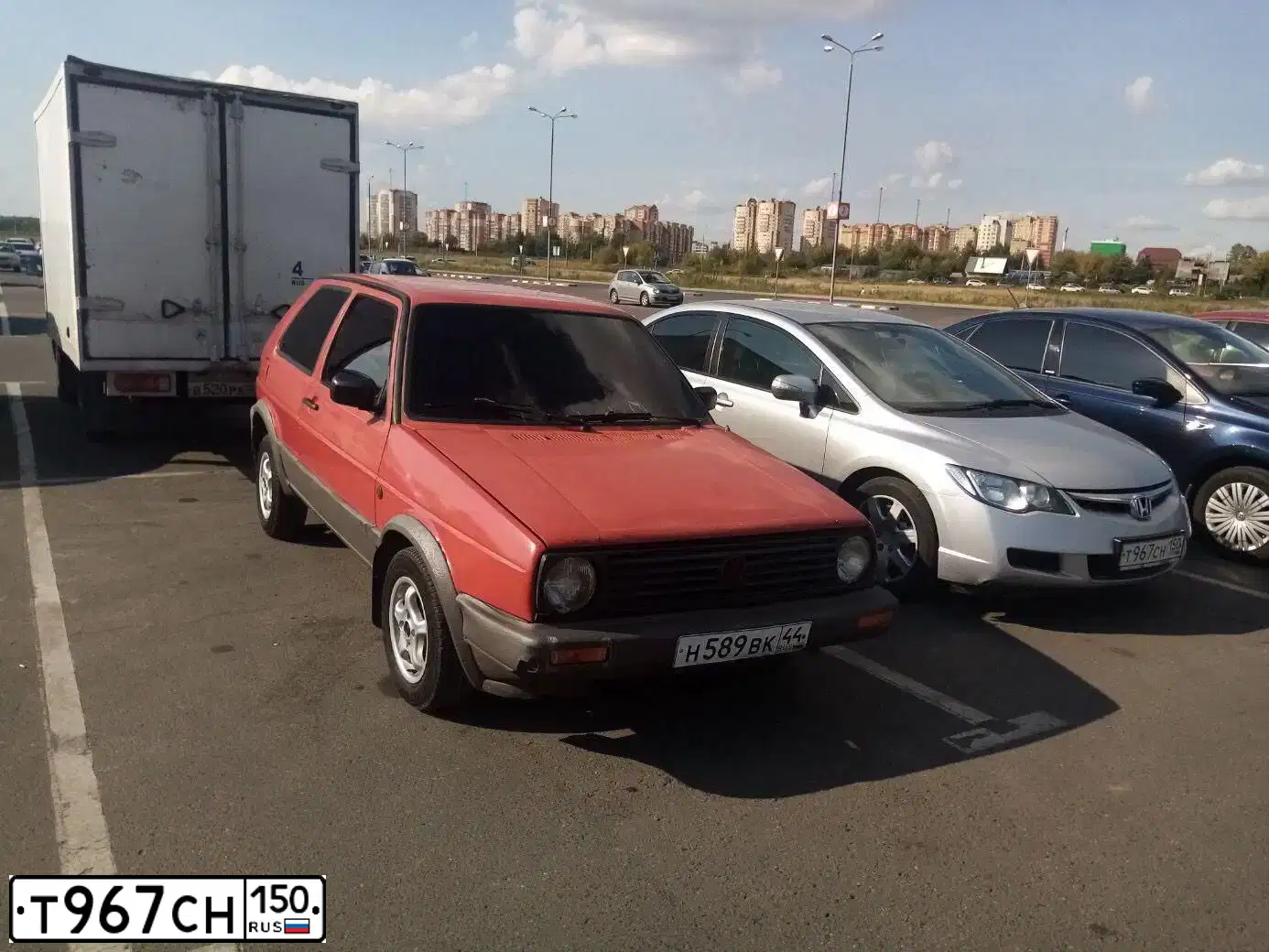 Фото автомобиля HONDA CIVIC, 2008 — госномер Т967СН150. Цвет: СЕРЕБРИСТЫЙ
