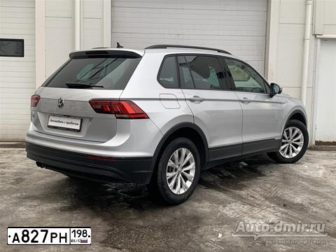 Фото автомобиля VOLKSWAGEN TIGUAN, 2019 — госномер Р183КВ198. Цвет: Серебристый