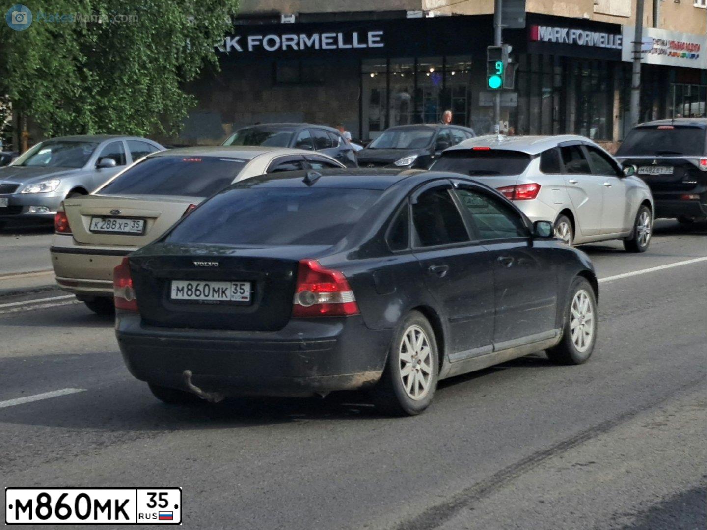 Фото автомобиля VOLVO S40, 2006 — госномер К850ВХ550. Цвет: ЧЕРНЫЙ
