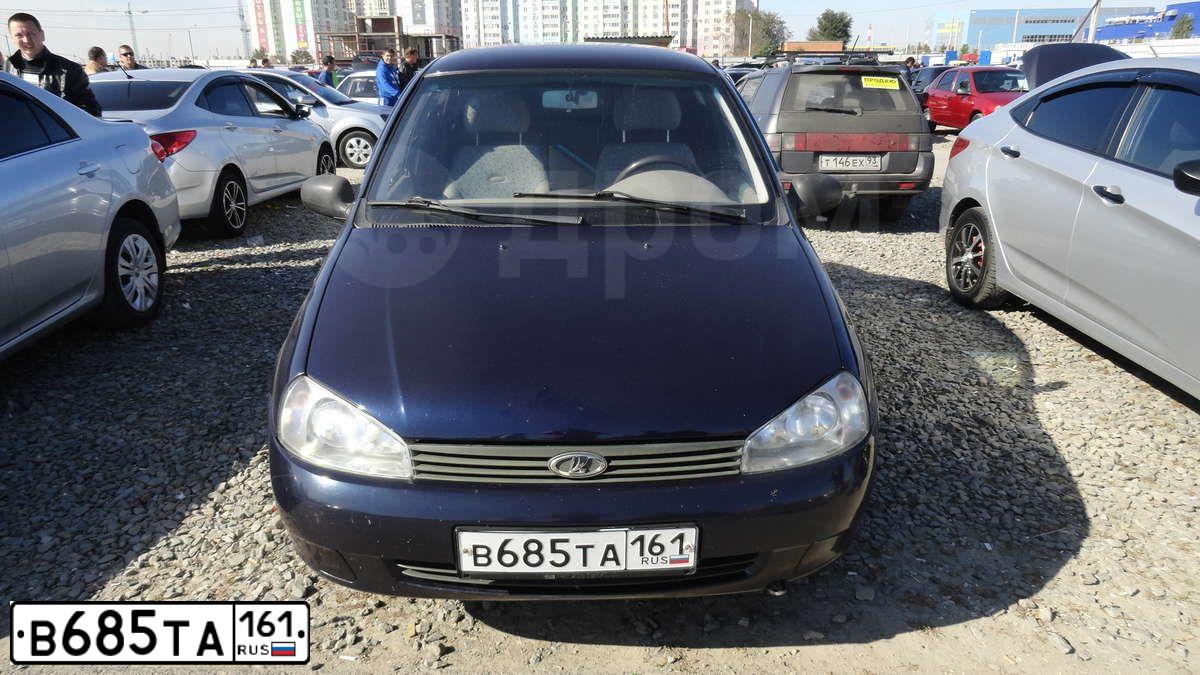 Фото автомобиля LADA 1118 KALINA, 2008 — госномер В685ТА161. Цвет: Темный Сине-Фиолетовый
