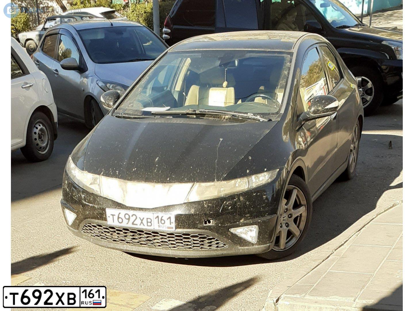 Фото автомобиля HONDA CIVIC, 2008 — госномер А229КН77. Цвет: ЧЕРНЫЙ
