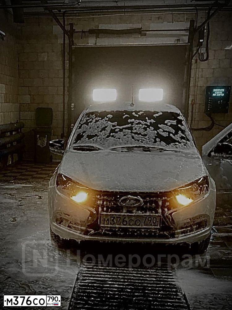Фото автомобиля LADA 2190 GRANTA, 2020 — госномер М376СО790. Цвет: Белый