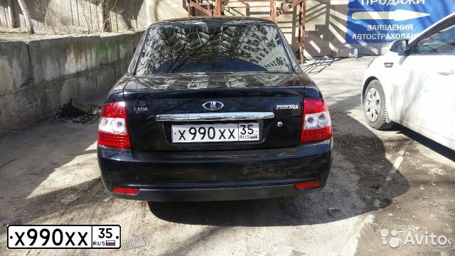 Фото автомобиля LADA 2170 PRIORA, 2013 — госномер В524ВС09. Цвет: Сине-Черный