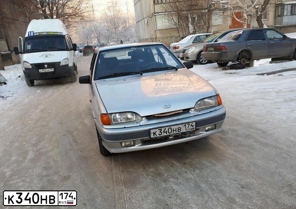 Фото автомобиля LADA 2115 SAMARA, 2002 — госномер К340НВ174. Цвет: СВЕТЛО-СЕРЕБРИСТЫЙ МЕТАЛЛ