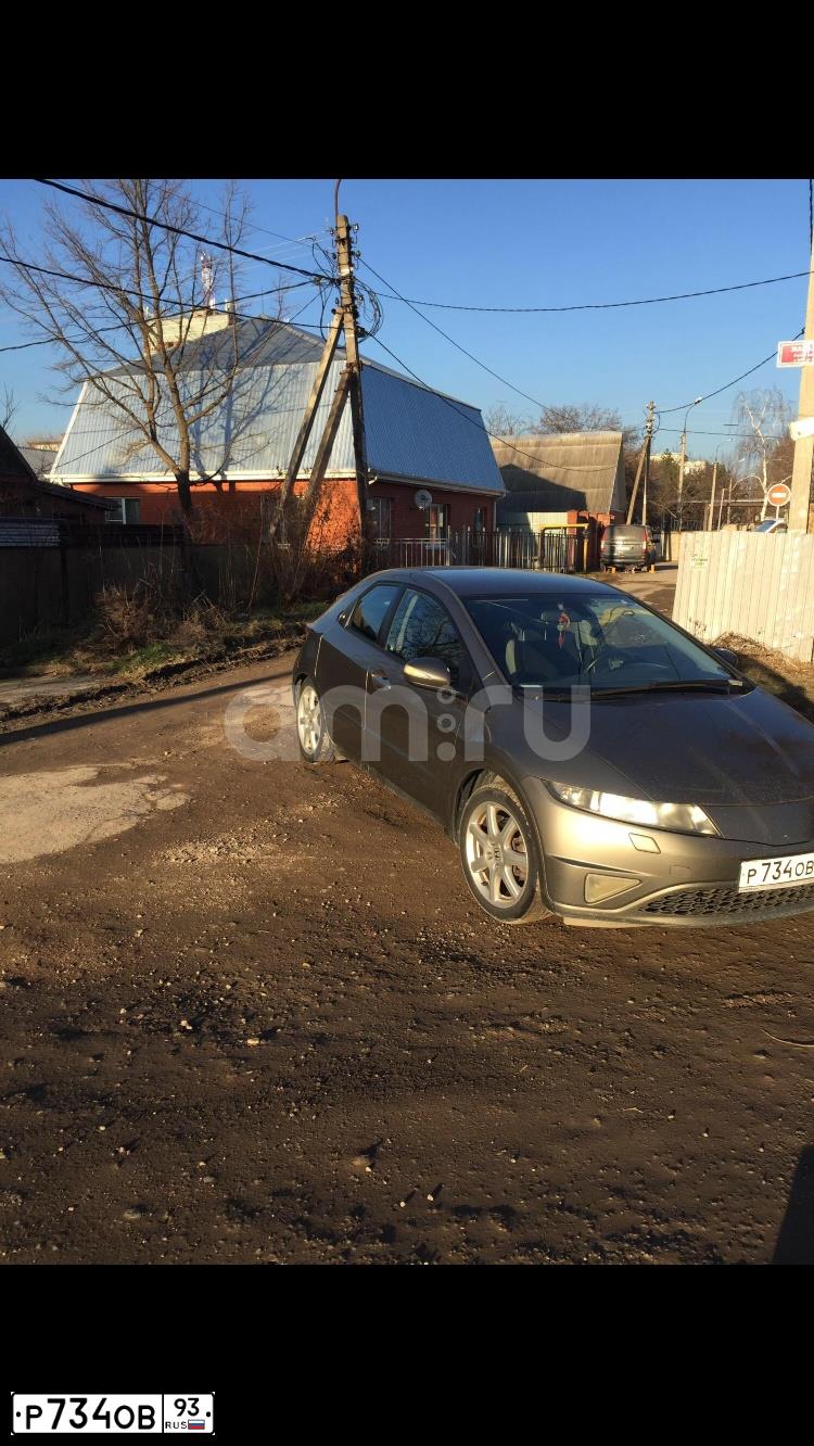 Фото автомобиля HONDA CIVIC, 2008 — госномер К845СЕ193. Цвет: СЕРЫЙ