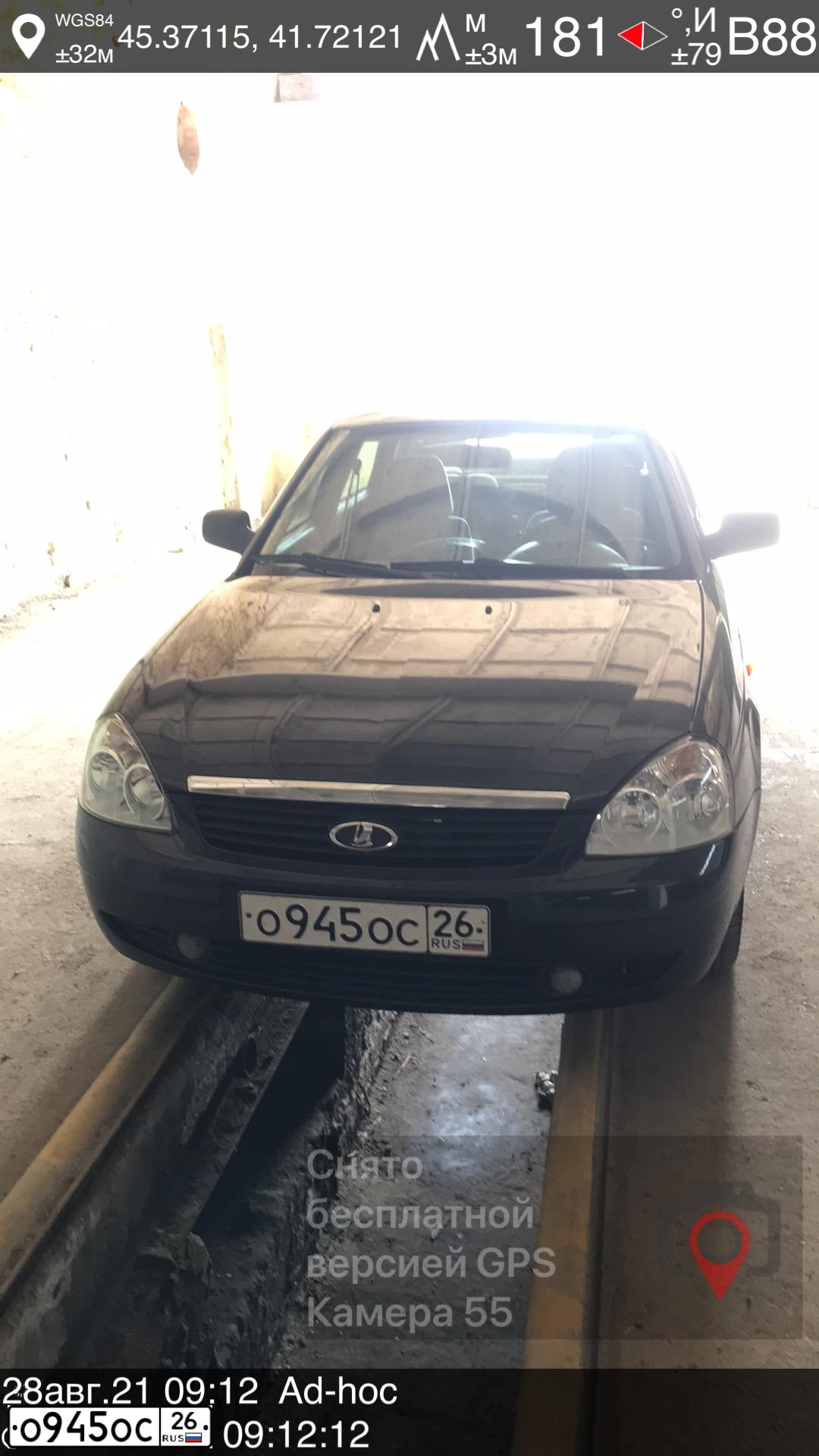 Фото автомобиля LADA 2170 PRIORA, 2008 — госномер К222РВ163. Цвет: ЧЕРНЫЙ
