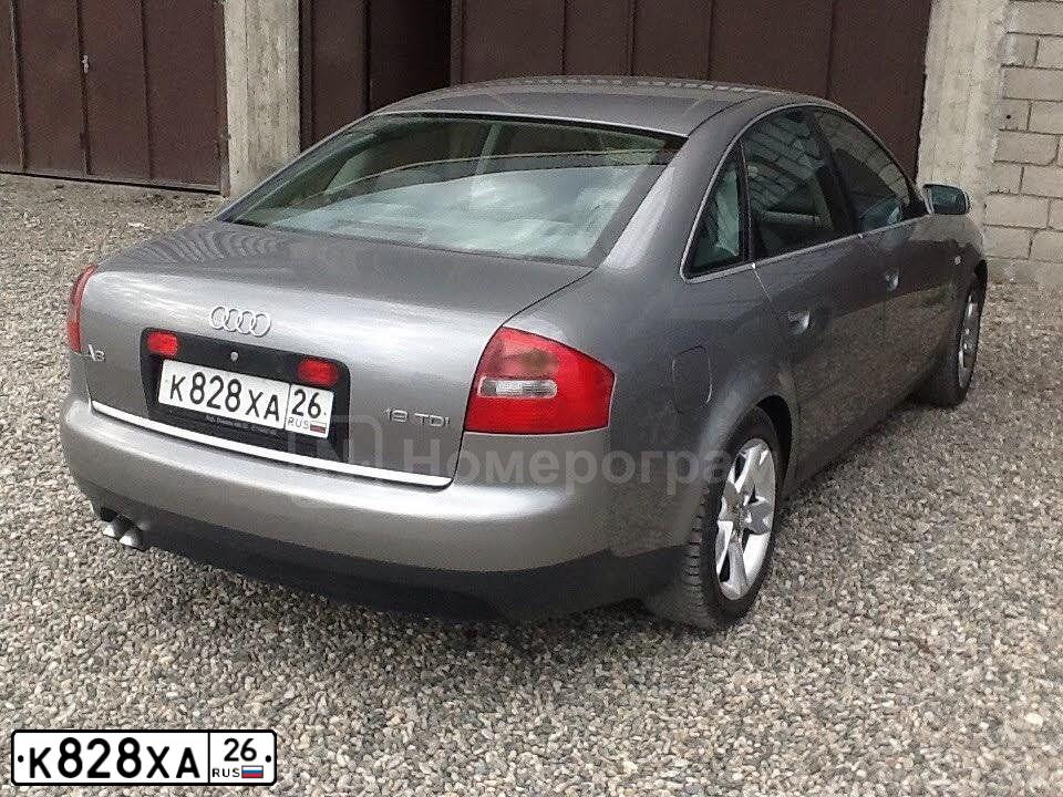 Фото автомобиля AUDI A6, 2003 — госномер К828ХА58. Цвет: СВЕТЛО-СЕРЫЙ