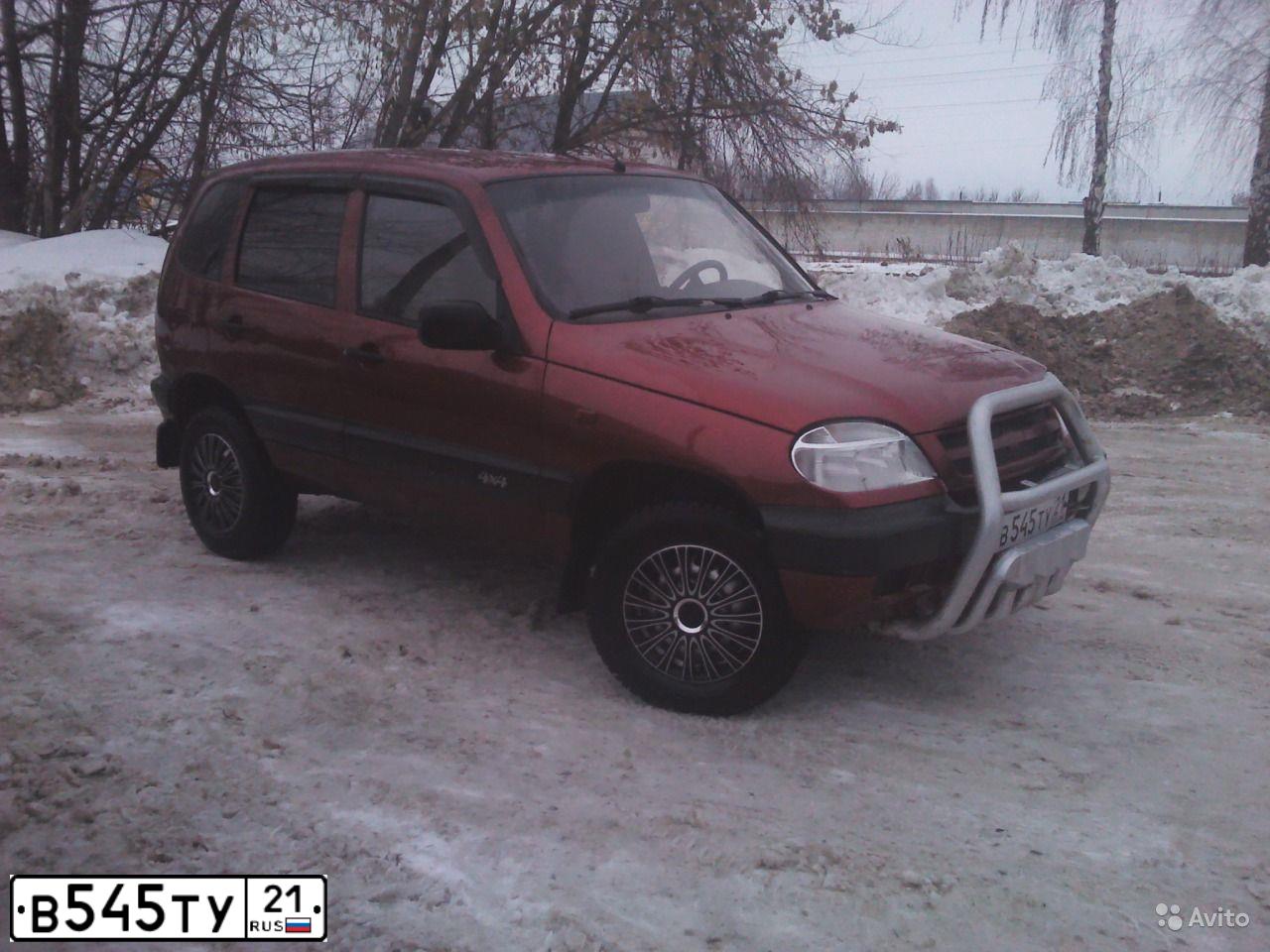 Фото автомобиля CHEVROLET NIVA, 2007 — госномер В545ТУ21. Цвет: КРАСНЫЙ