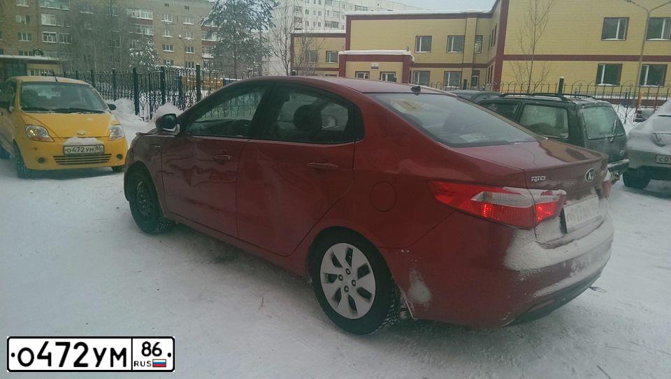Фото автомобиля CHEVROLET SPARK, 2006 — госномер О472УМ86. Цвет: фиолетово-зелёный