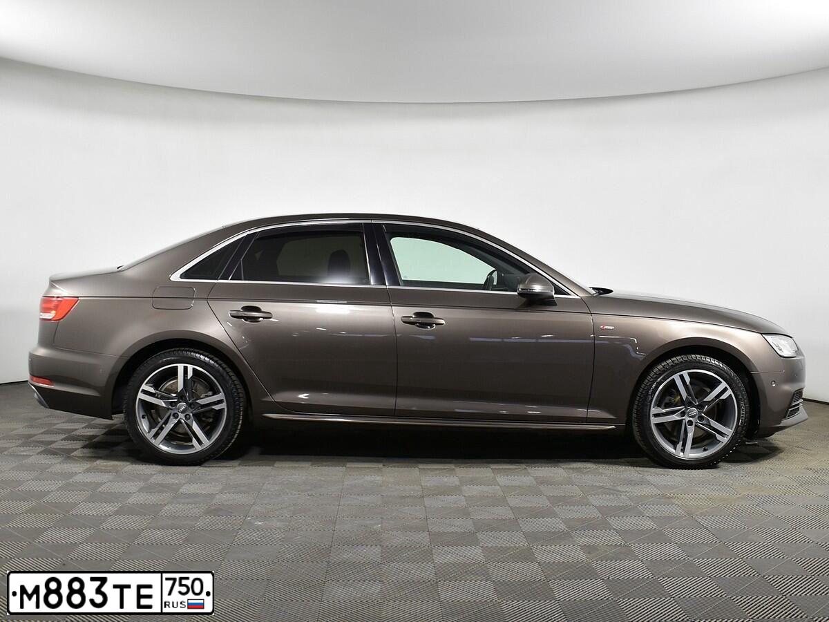 Фото автомобиля AUDI A4, 2015 — госномер В045СВ43. Цвет: Коричневый