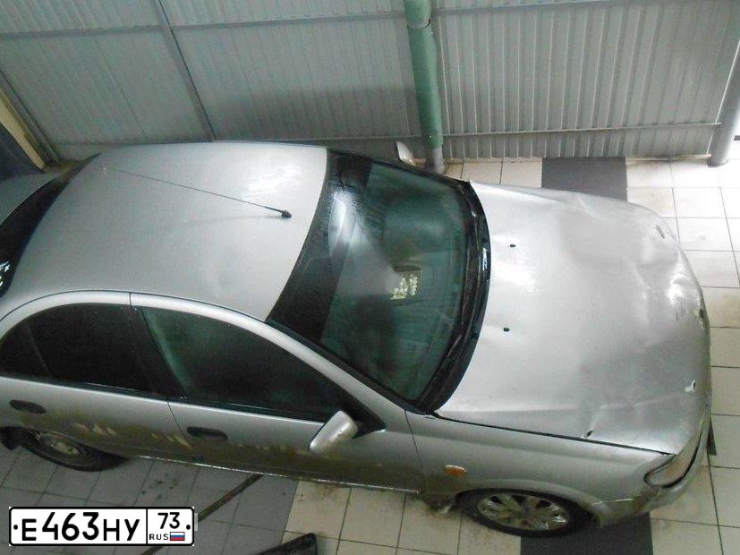 Фото автомобиля NISSAN ALMERA, 2005 — госномер У030АВ73. Цвет: СЕРЕБРИСТЫЙ