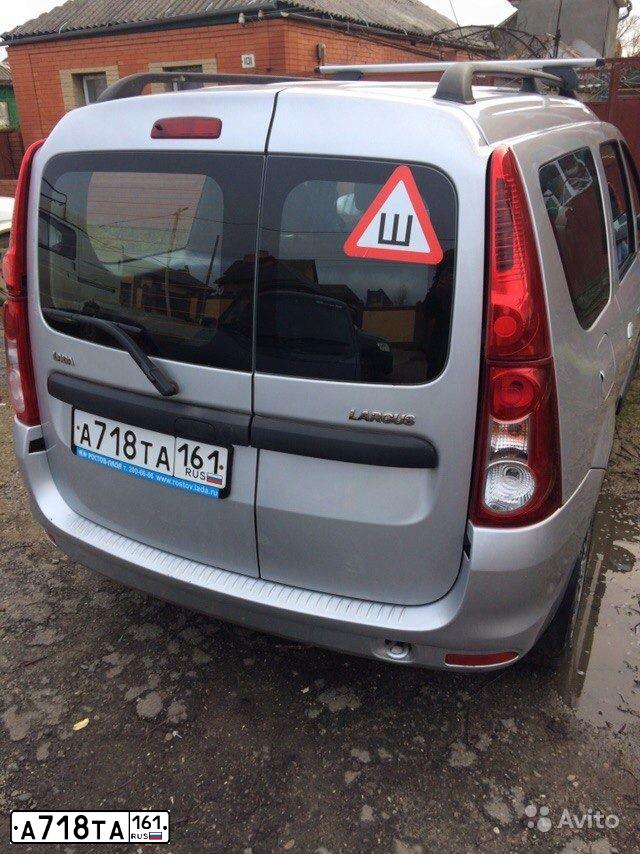 Фото автомобиля LADA LARGUS, 2013 — госномер М338ВМ126. Цвет: Серебристый