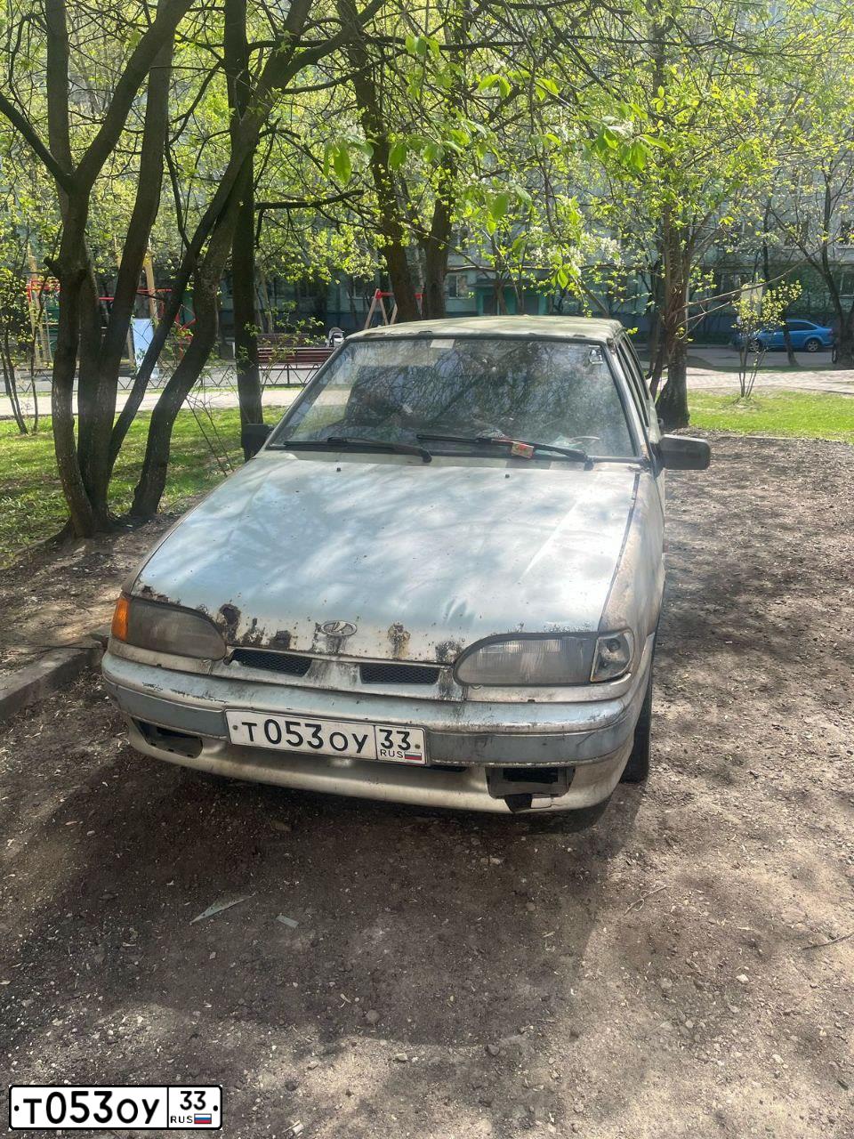 Фото автомобиля LADA 2114 SAMARA, 2006 — госномер М484СХ33. Цвет: БЕЖЕВЫЙ