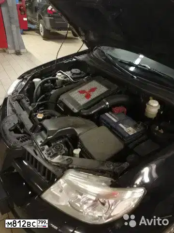 Фото автомобиля MITSUBISHI OUTLANDER, 2006 — госномер Н803СН98. Цвет: ЧЕРНЫЙ