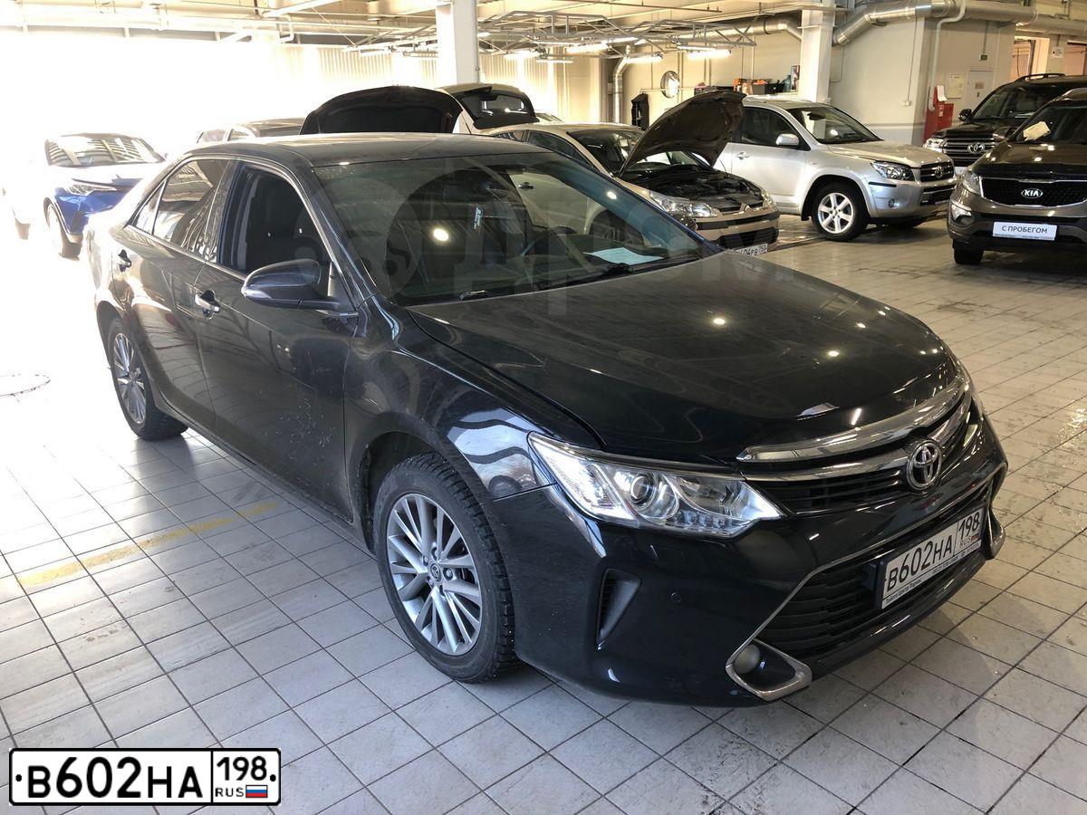 Фото автомобиля TOYOTA CAMRY, 2016 — госномер М665ВК95. Цвет: ЧЕРНЫЙ МЕТАЛИК