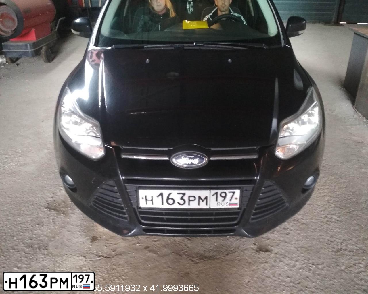 Фото автомобиля FORD FOCUS, 2011 — госномер В365УЕ33. Цвет: ЧЕРНЫЙ