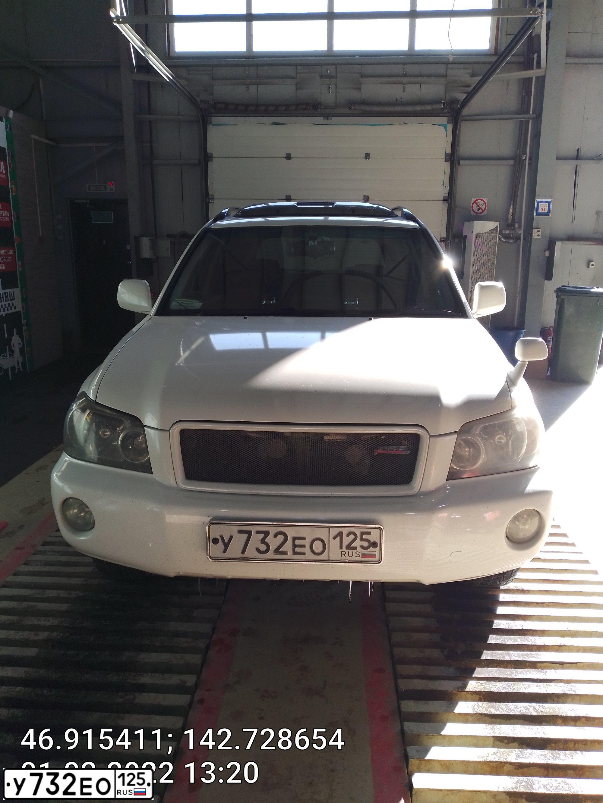 Фото автомобиля TOYOTA KLUGER, 2004 — госномер Н552ММ65