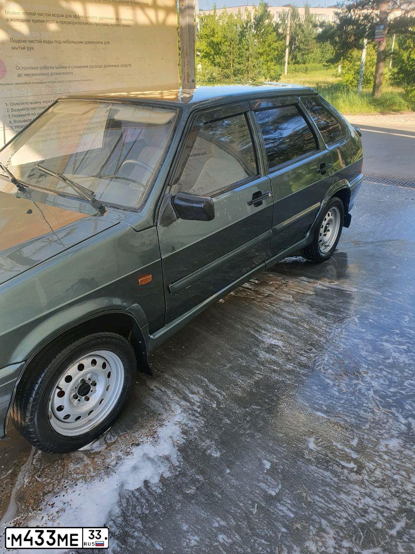 Фото автомобиля LADA 2114 SAMARA, 2011 — госномер В912УР33. Цвет: сине-зеленый
