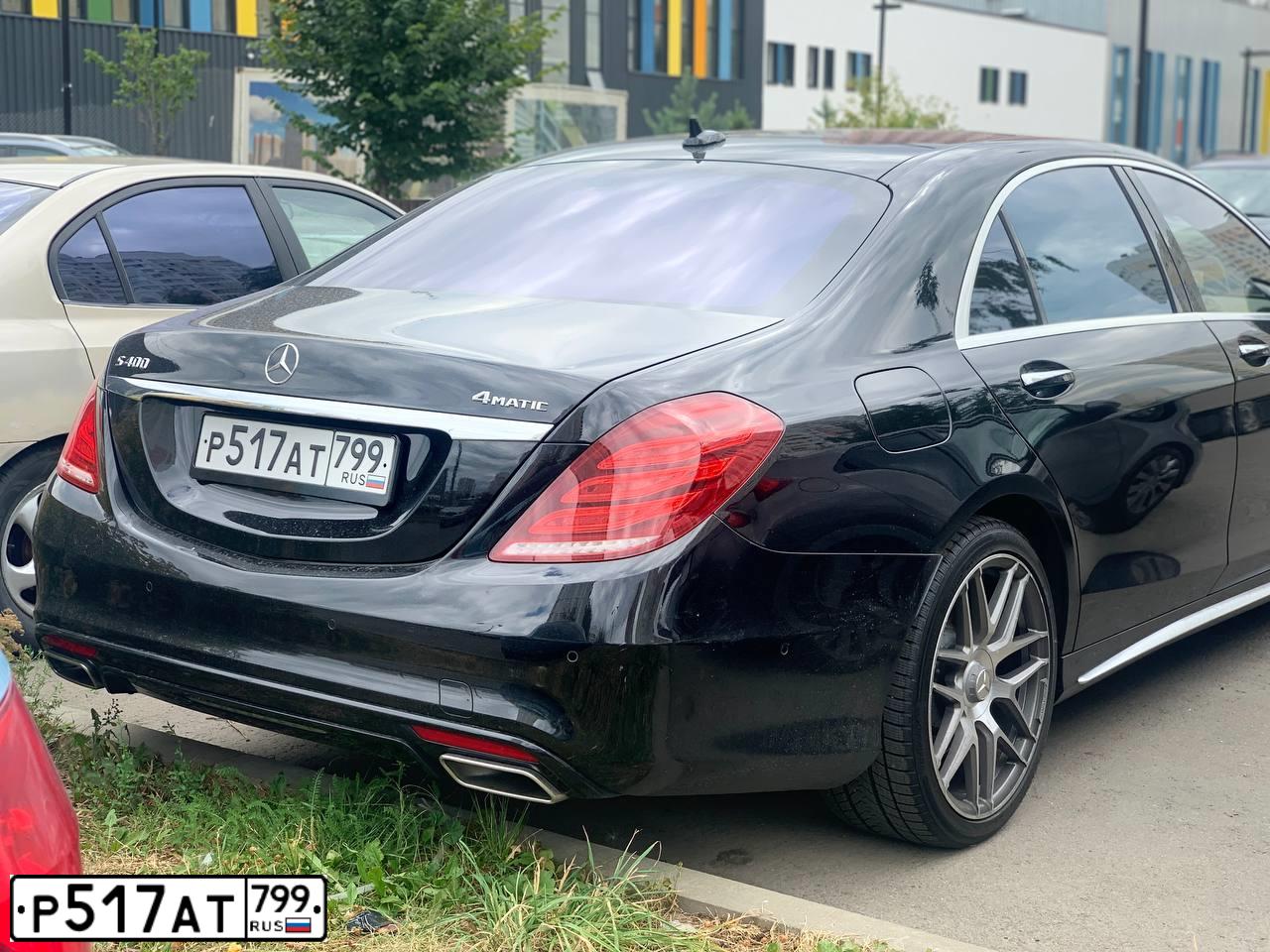 Фото автомобиля MERCEDES S-KLASSE, 2014 — госномер Р527РН797. Цвет: ЧЕРНЫЙ
