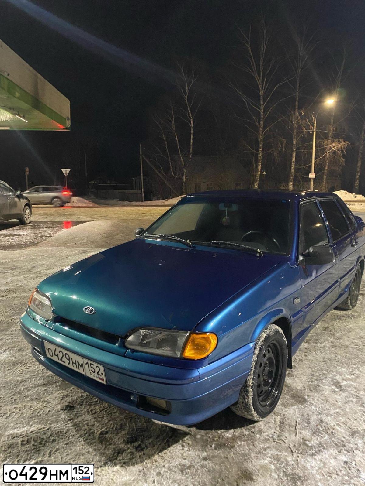 Фото автомобиля LADA 2115 SAMARA, 2005 — госномер Х895МТ152. Цвет: сине-зеленый