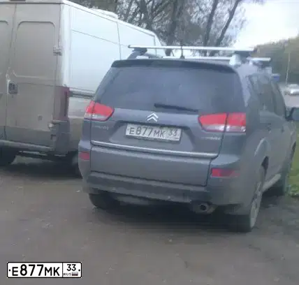 Фото автомобиля CITROEN C-CROSSER, 2010 — госномер М929НМ73. Цвет: СЕРЫЙ