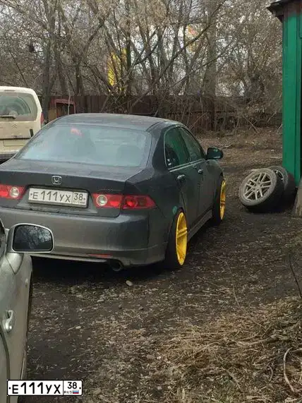 Фото автомобиля HONDA ACCORD, 2007 — госномер Р112ВР138. Цвет: ЧЕРНЫЙ