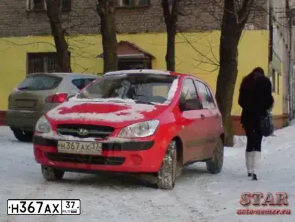 Фото автомобиля HYUNDAI Getz GL (Middle-Low/Deluxe), 2009 — госномер Н367АХ37