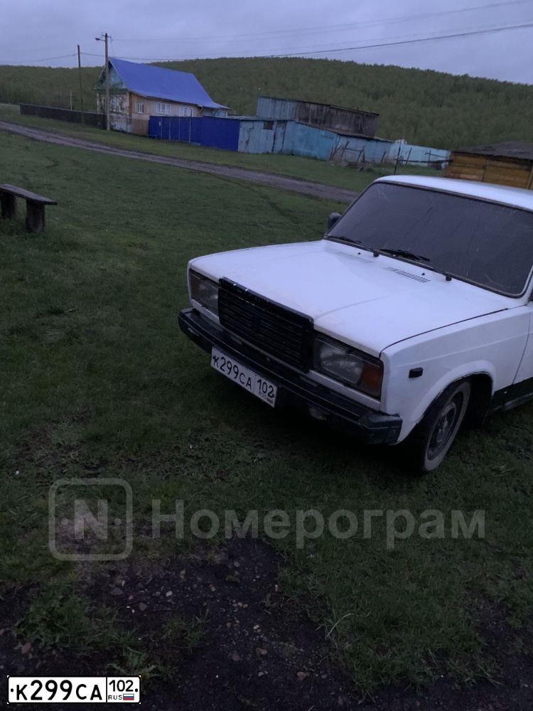 Фото автомобиля LADA 2107, 2004 — госномер К299СА102. Цвет: ЯРКО-БЕЛЫЙ