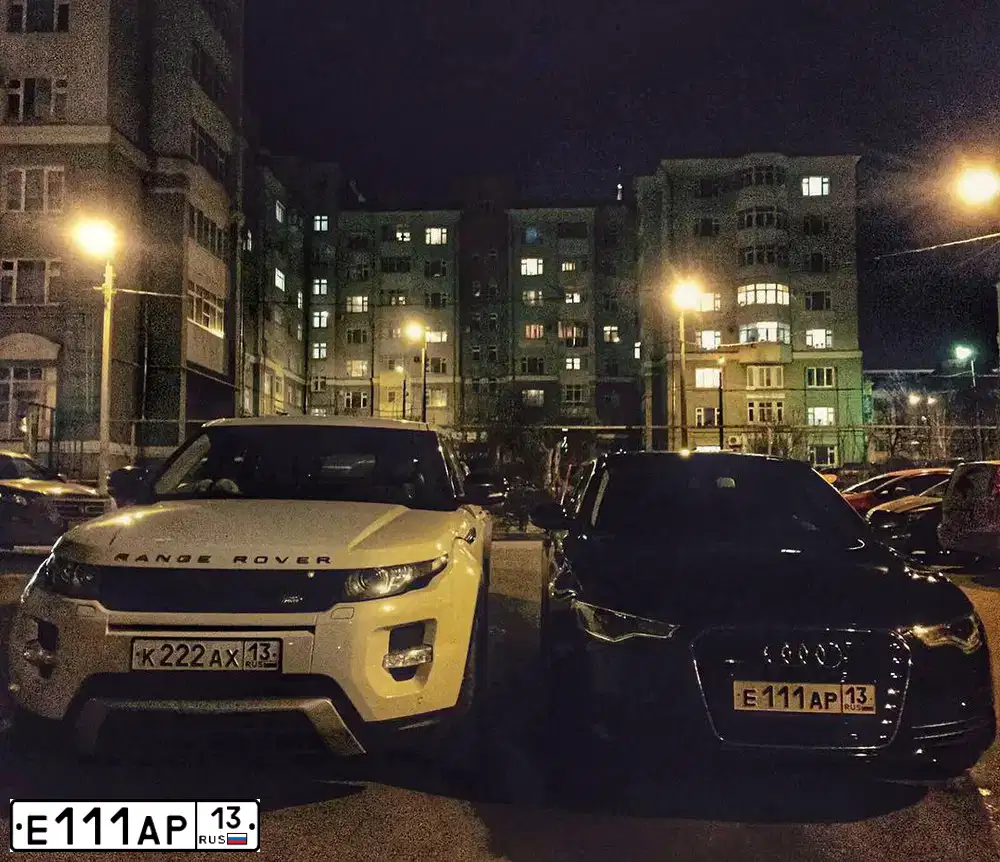 Фото автомобиля AUDI A6, 2014 — госномер Е111АР13. Цвет: ЧЕРНЫЙ