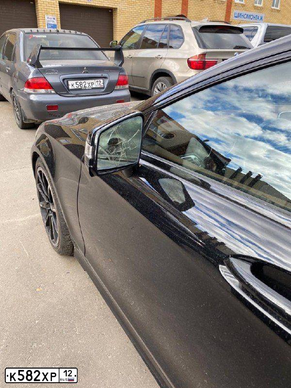 Фото автомобиля MITSUBISHI LANCER, 2006 — госномер К582ХР12. Цвет: СЕРЫЙ