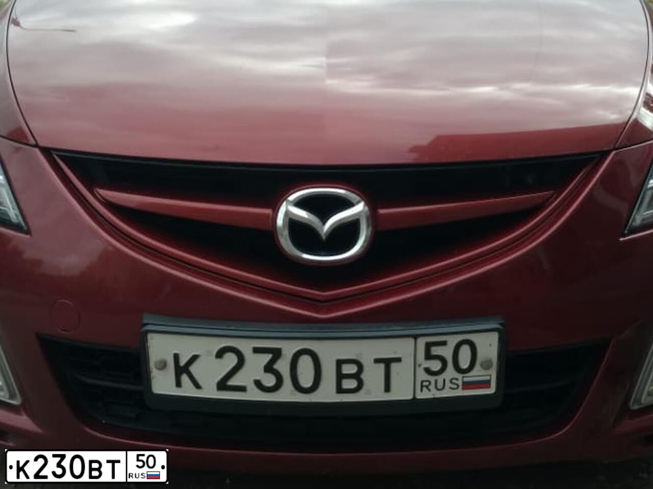 Фото автомобиля MAZDA 6, 2008 — госномер К156ХУ33. Цвет: КРАСНЫЙ