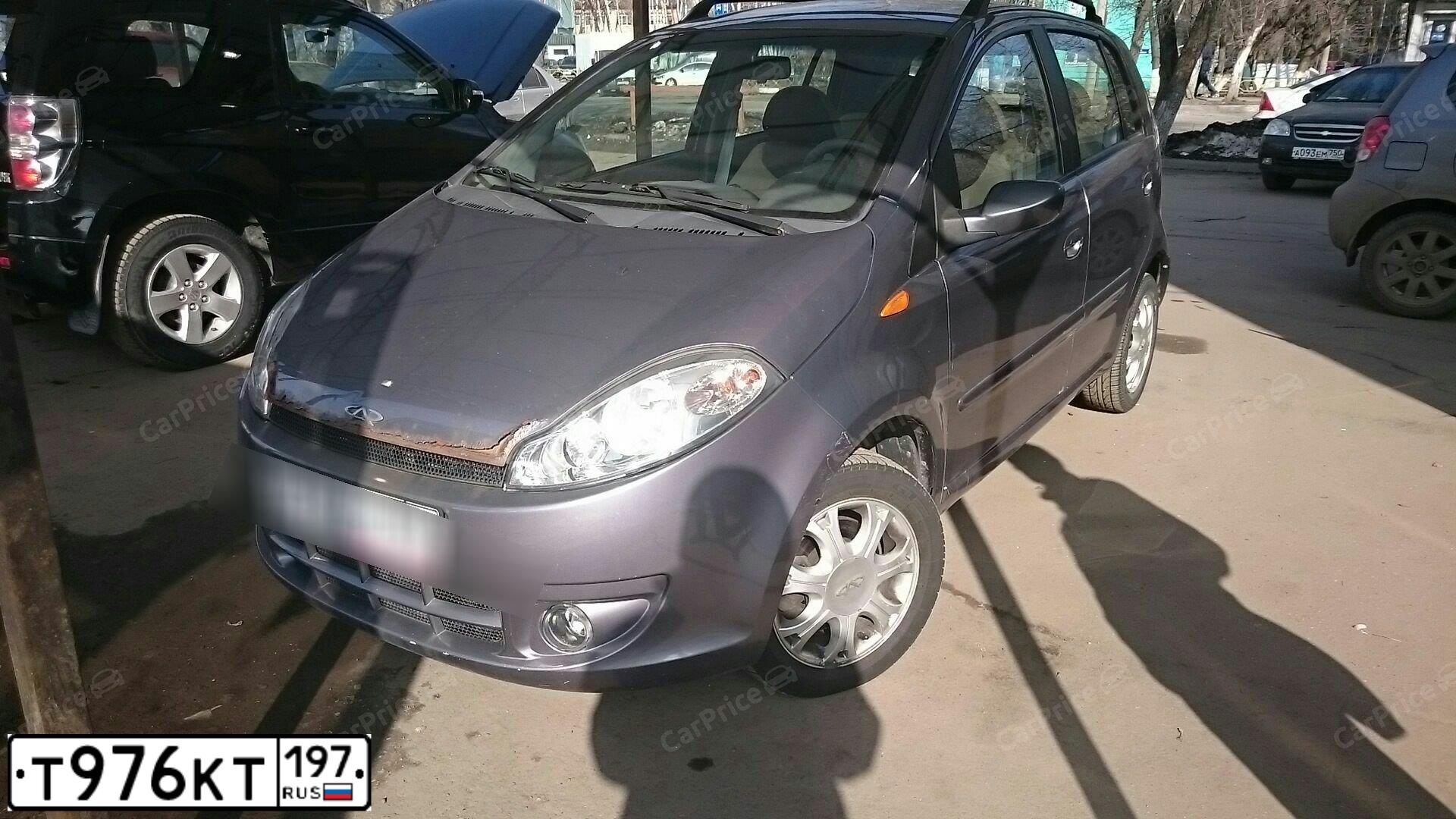 Фото автомобиля CHERY KIMO /A1/, 2008 — госномер У962КВ761. Цвет: СЕРЫЙ