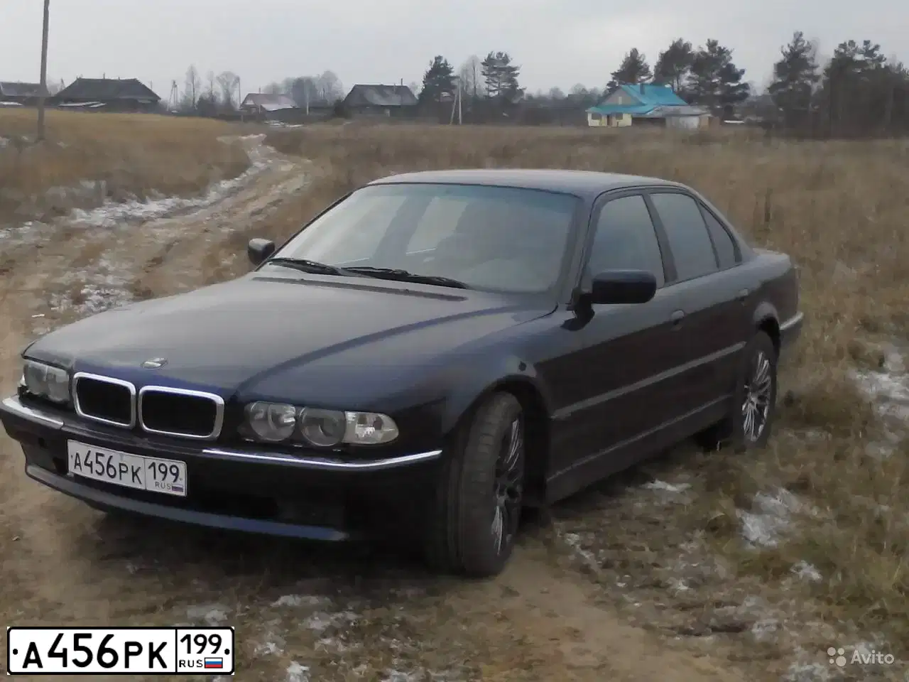 Фото автомобиля BMW SERIE 7, 1995 — госномер А456РК199. Цвет: СИНИЙ