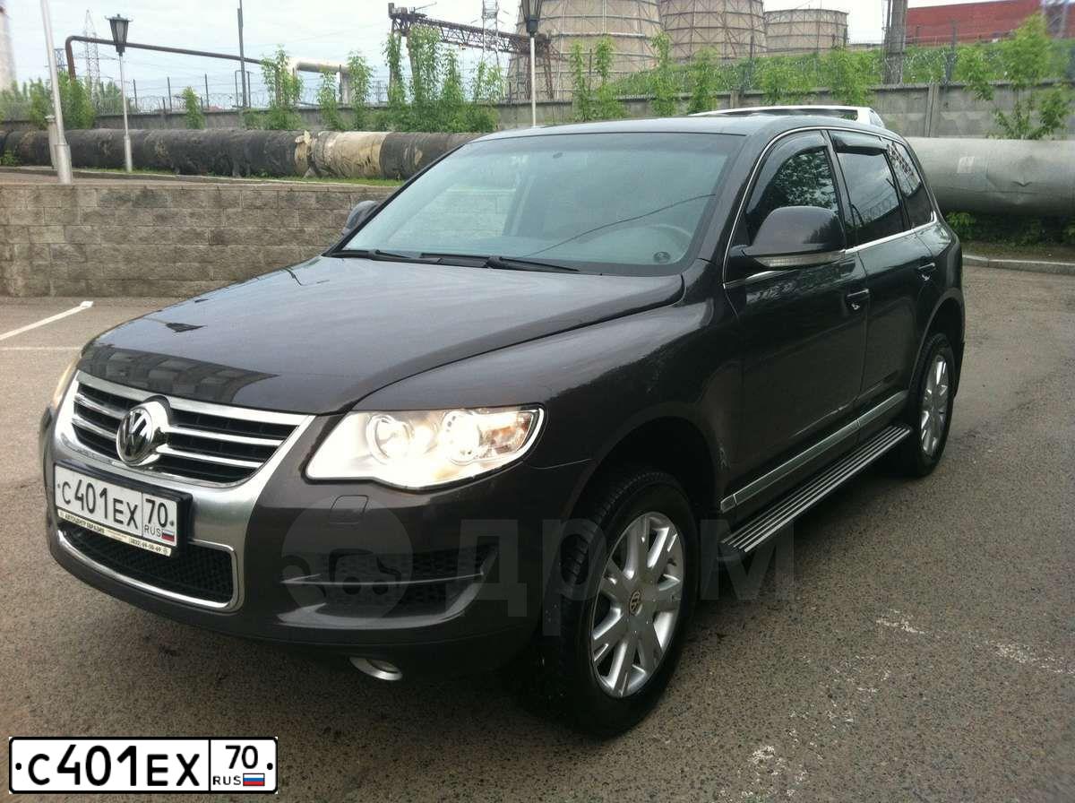 Фото автомобиля VOLKSWAGEN TOUAREG, 2007 — госномер М388УР154. Цвет: ЧЕРНО-СЕРЫЙ