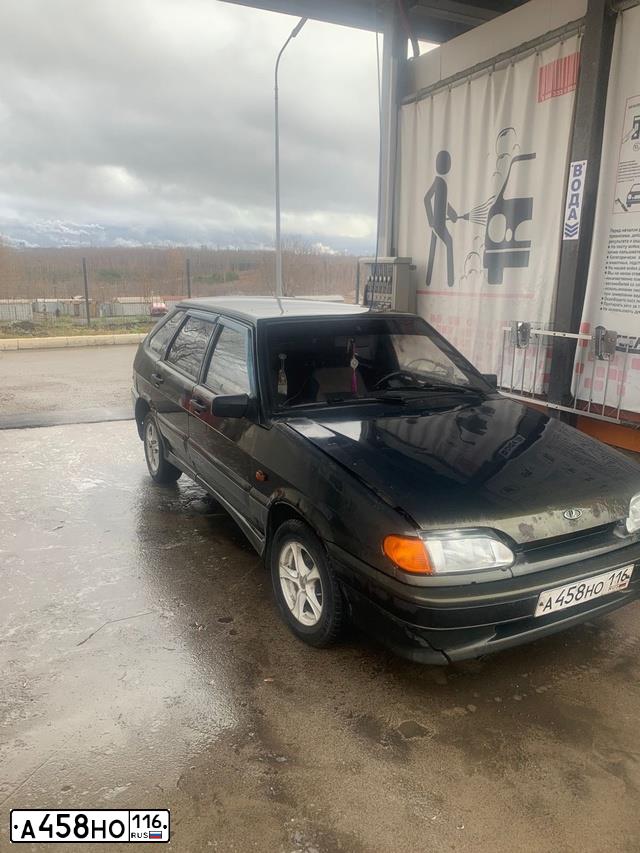 Фото автомобиля LADA 2114 SAMARA, 2006 — госномер А458НО116. Цвет: ЗОЛОТИСТЫЙ ТЕМНО-ЗЕЛЕНЫЙ