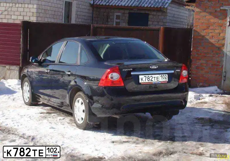 Фото автомобиля FORD FOCUS, 2008 — госномер А961СМ156. Цвет: ЧЕРНЫЙ