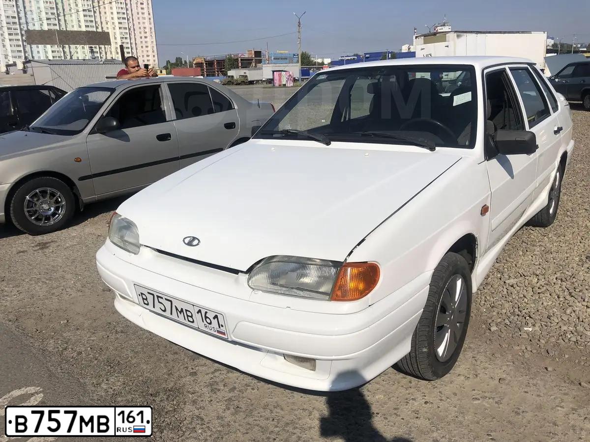 Фото автомобиля LADA 2115 SAMARA, 2010 — госномер К859АС156. Цвет: Белый