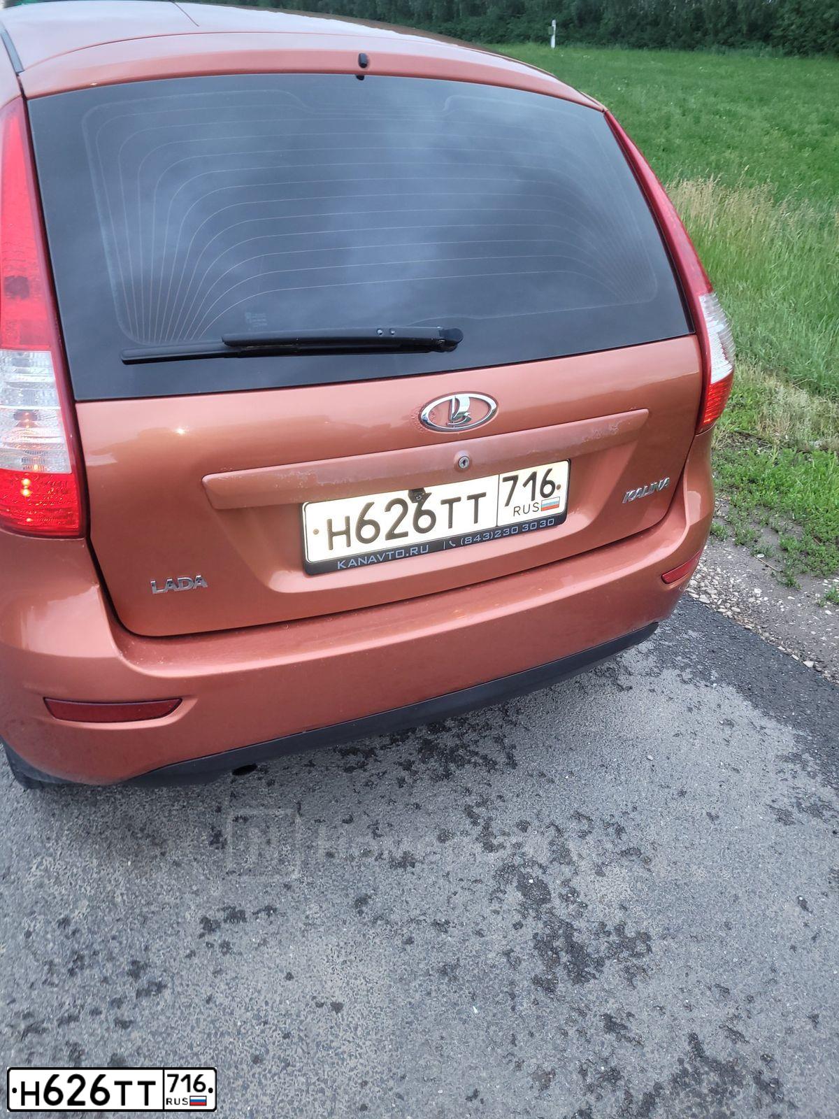 Фото автомобиля LADA 2192 KALINA, 2013 — госномер Н626ТТ716. Цвет: Оранжевый