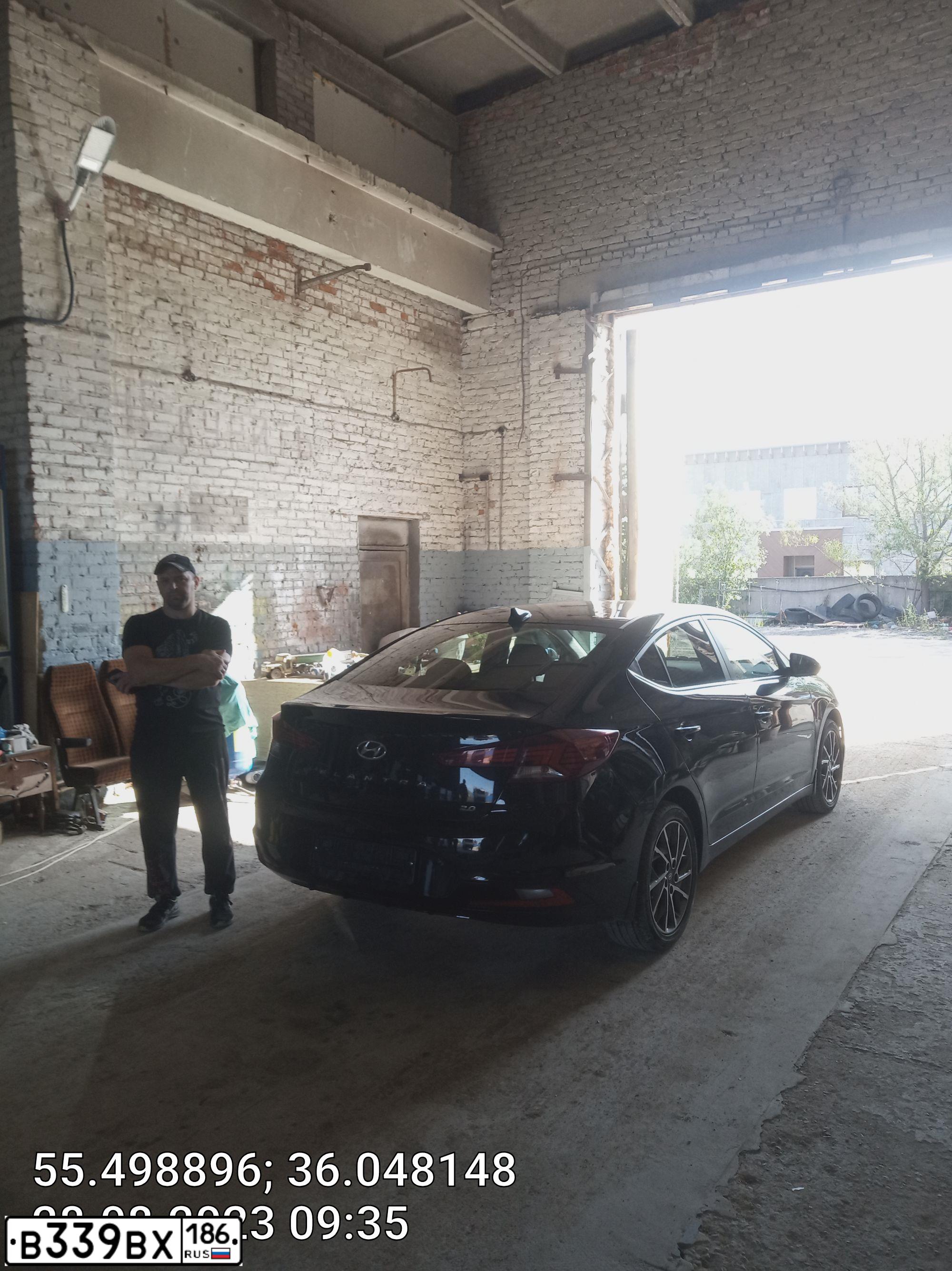 Фото автомобиля HYUNDAI ELANTRA, 2019 — госномер К776НР30