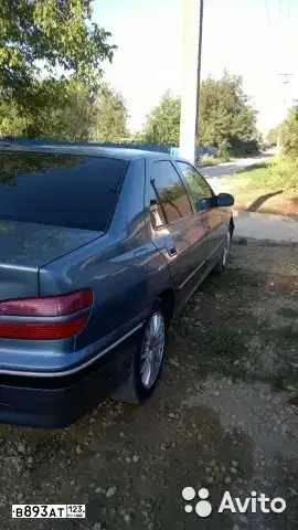 Фото автомобиля PEUGEOT 406, 2000 — госномер В893АТ123. Цвет: Серо-Синий