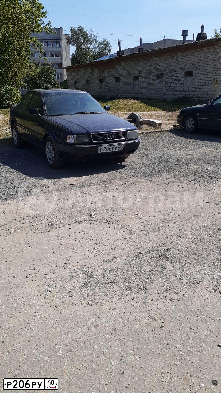 Фото автомобиля AUDI 80, 1994 — госномер С091ММ40. Цвет: синий