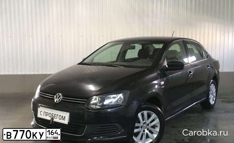 Фото автомобиля VOLKSWAGEN POLO, 2013 — госномер В770КУ164. Цвет: ЧЕРНЫЙ